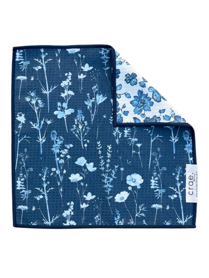 Blue Willow: Reversible Hand Towel & Washcloth
