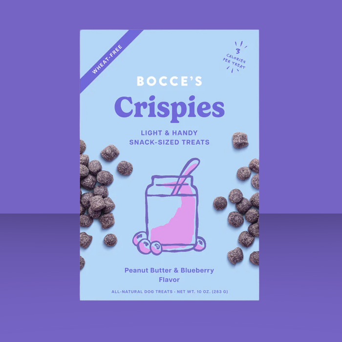 Bocce's Bakery Crispies Peanut Butter & Blueberry 10oz