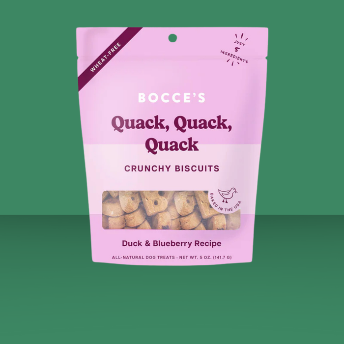 Bocce's Bakery Everyday Biscuits Quack Quack Duck 5oz