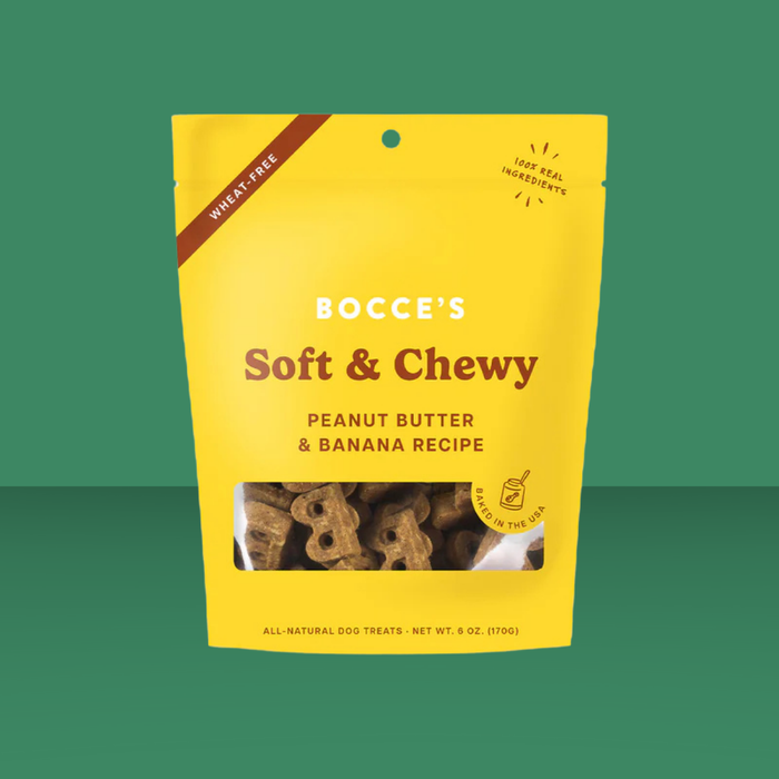 Bocce's Bakery Soft & Chewy PB & Banana 6oz