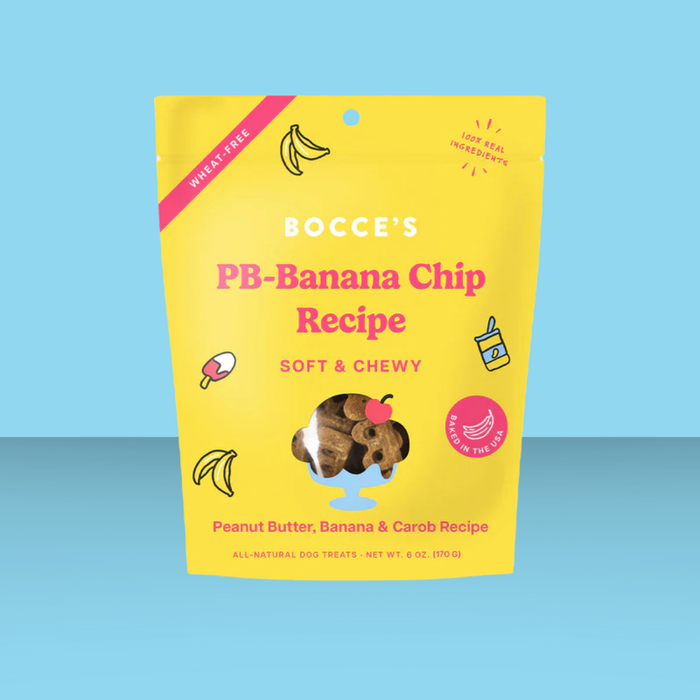 Bocce's Bakery Soft & Chewy PB & Banana Chip 6oz