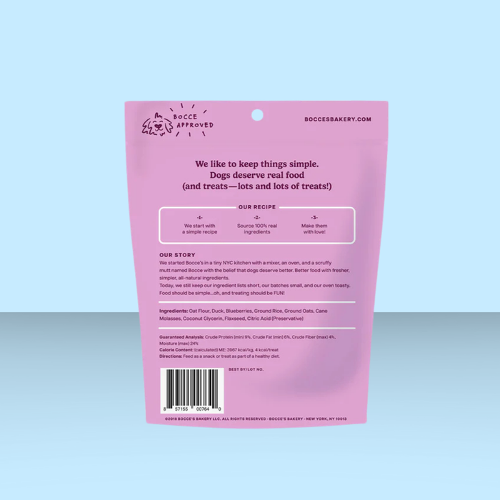 Bocce's Bakery Training Bites Quack, Quack, Quack 6oz