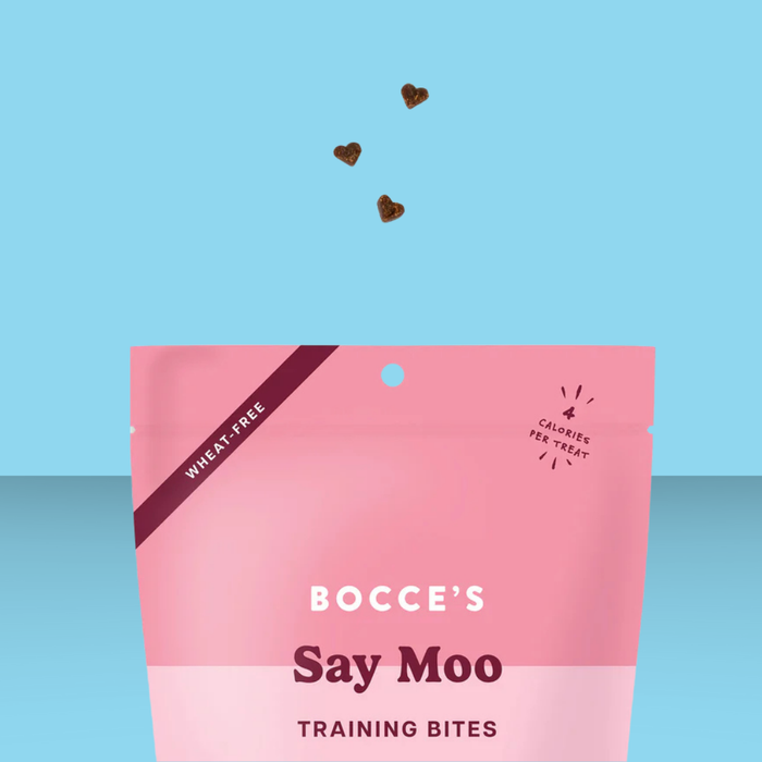 Bocce's Bakery Training Bites Say Moo 6oz