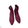 Boots Ankle Heels By Impo In Maroon, Size: 6.5