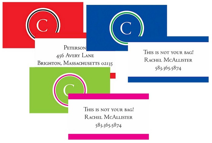 Bright Bag Luggage Tag - Set of 4