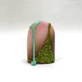 Bud Vase - Pink/Brown/Green