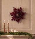 Burgundy paper snowflake