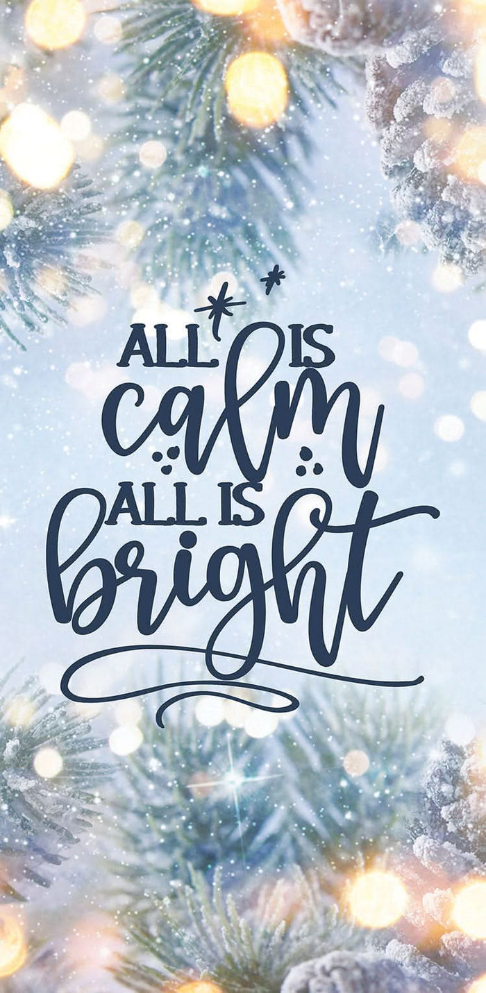 Calm and Bright Single Vinyl Banner Dekra-Lite