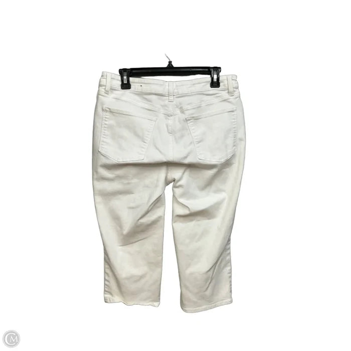 Capris By Talbots In White Denim, Size: 10