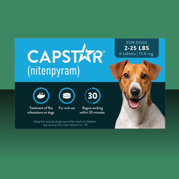 Capstar Flea Tab for Dogs 2-25# 6ct