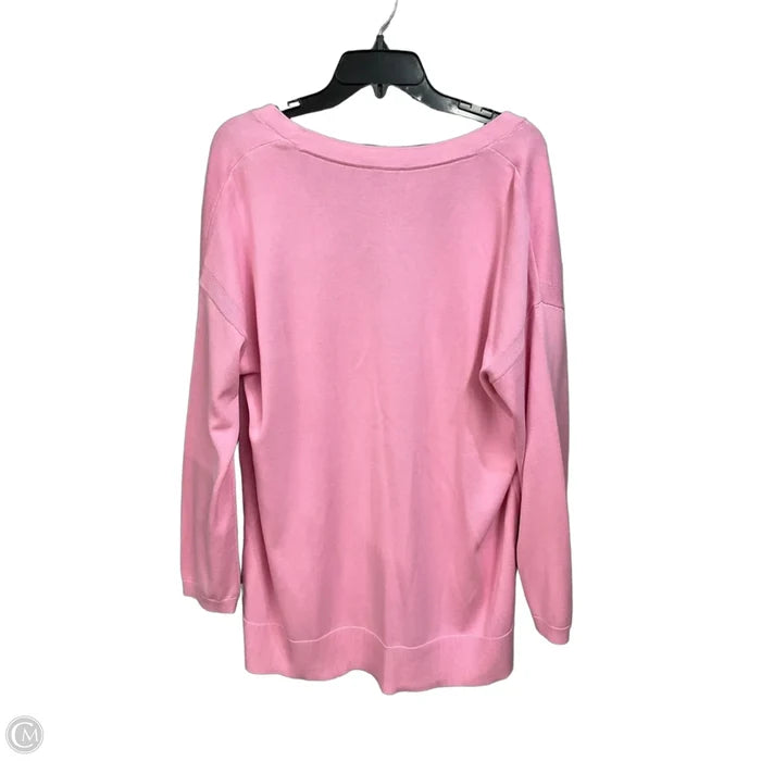 Cardigan By Talbots In Pink, Size: 1x