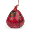 Cardinal Gourd Ornament