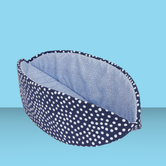 Cat Canoe Indigo Dots