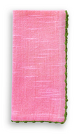 Cloth Napkin - Berry/Olive Trim