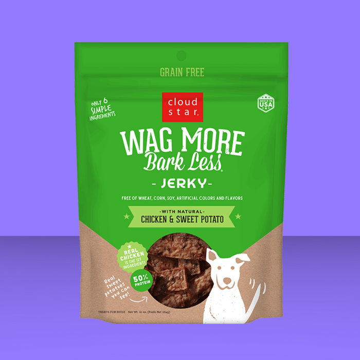Cloud Star Wag More GF Jerky Chicken & Sweet Potato 10oz