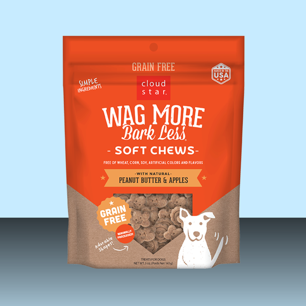 Cloud Star Wag More GF Soft & Chewy Peanut Butter 5oz