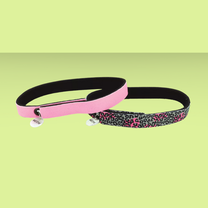 Coastal Pet Flexfit Cat Collar Cheetah & Pink 2 Pack