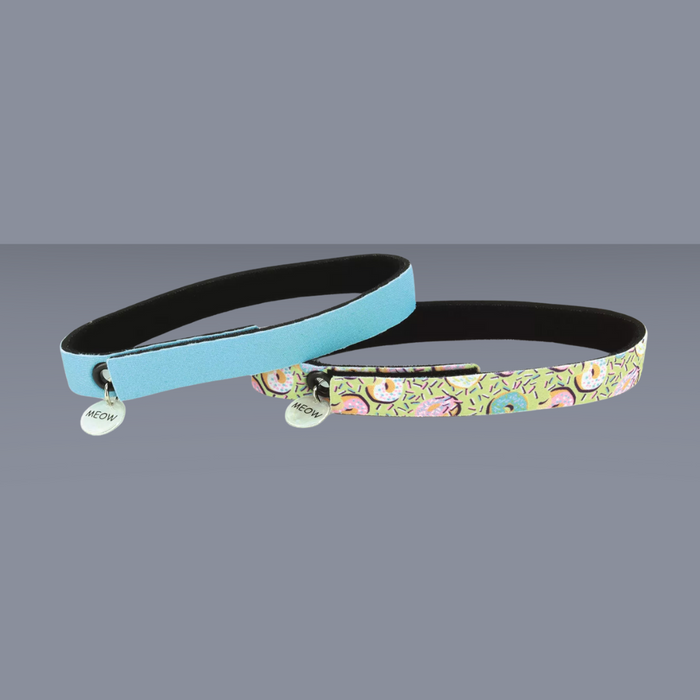 Coastal Pet Flexfit Cat Collar Donuts & Blue 2 Pack