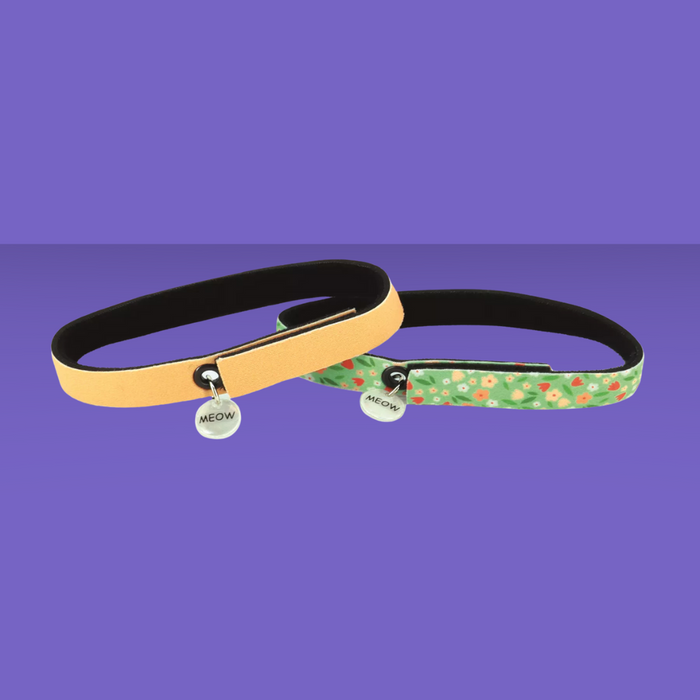 Coastal Pet Flexfit Cat Collar Flowers & Orange 2 Pack