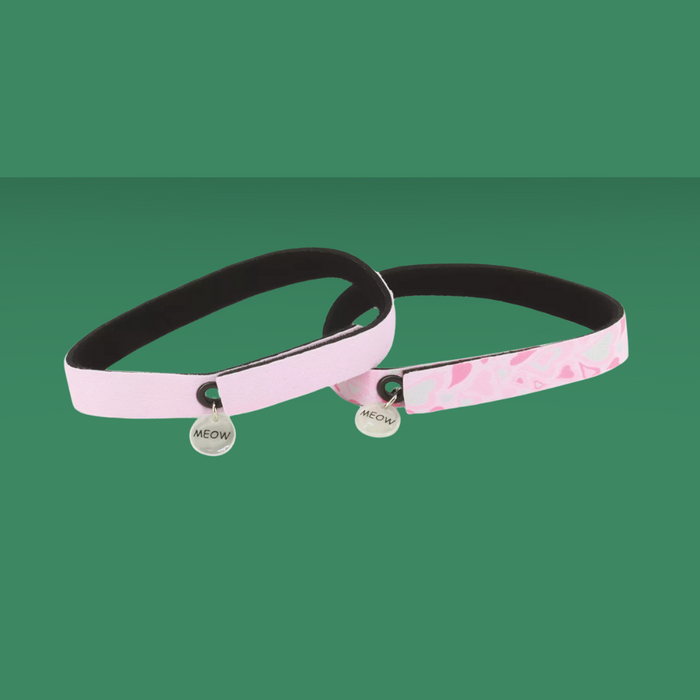 Coastal Pet Flexfit Cat Collar Hearts & Pink 2 Pack