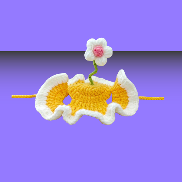 Cobalt Cat Flower Sprout Cat Hat
