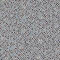 Corner of the Woods 80710-19 - The Nest - light blue cotton fabric with bird in nest and floral vine