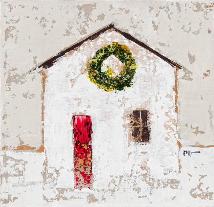 Cottage with Wreath