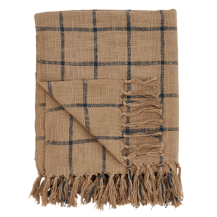 Cotton Checkered Throw Blanket - Nested Designs