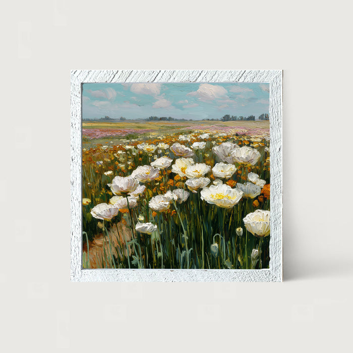 Country Fields of Wildflowers - Framed Art