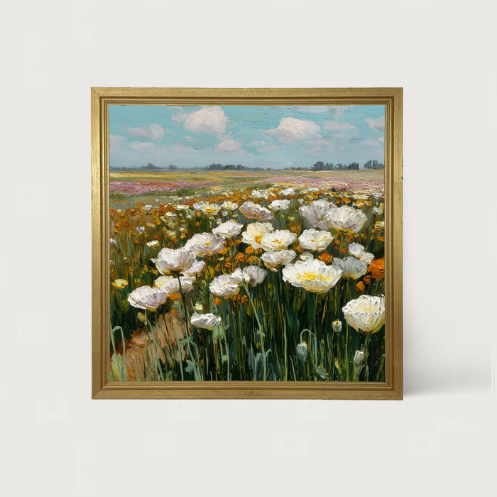 Country Fields of Wildflowers - Framed Art