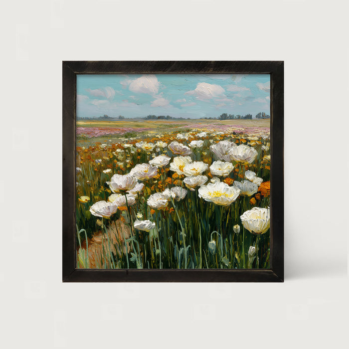 Country Fields of Wildflowers - Framed Art