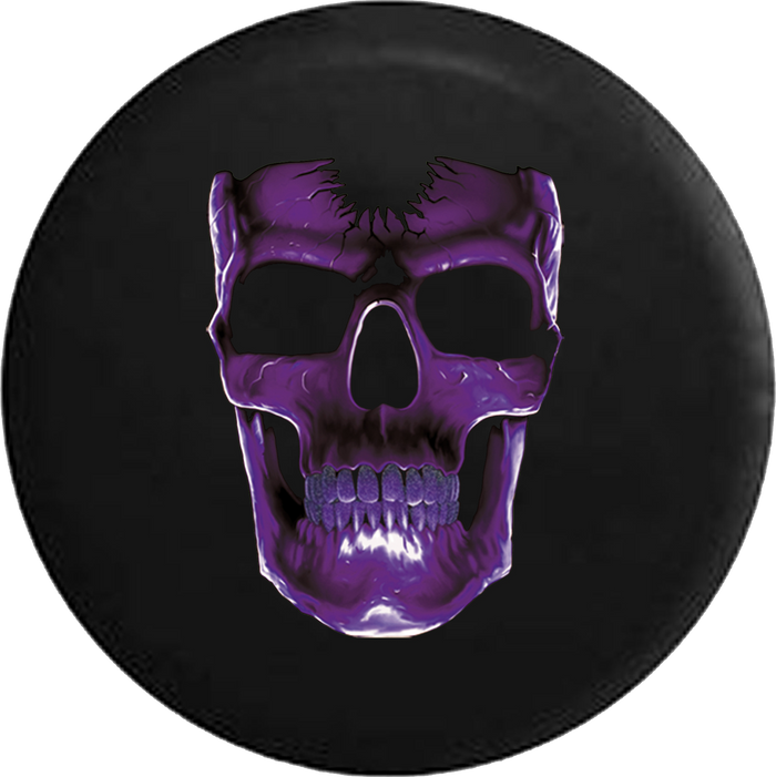 Cracked Purple Skull Jeep Liberty Tire Cover