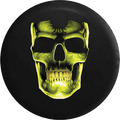 Yellow Skull Jeep Wrangler Tire Cover (Wrangler JK, TJ, YJ)