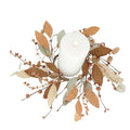 Cream & Orange Bay Leaf Candle Ring