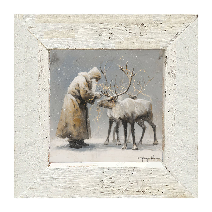Decorating Reindeer Antlers - Framed Art