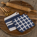 Denim & White Potholder
