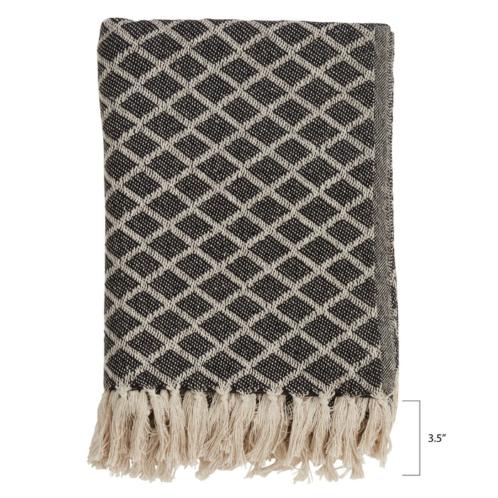 Diamond Tassel Throw - Nested Designs