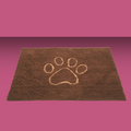 Dirty Dog Doormat Mocha Brown w/ Light Brown Paw L