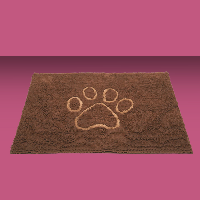 Dirty Dog Doormat Mocha Brown w/ Light Brown Paw L