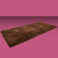 Dirty Dog Doormat Mocha Brown w/ Light Brown Paw Runner