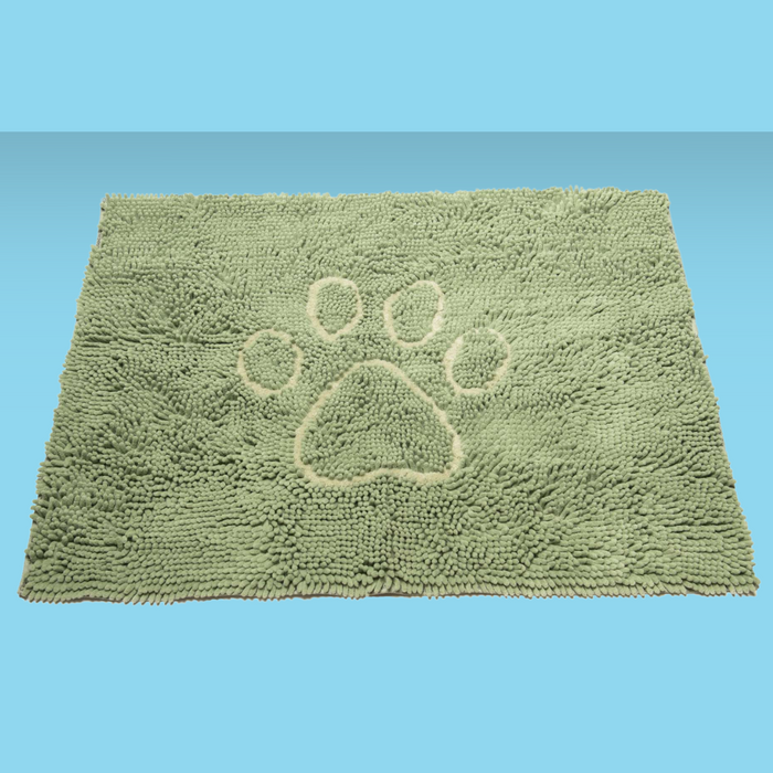 Dirty Dog Doormat Sage w/ Light Sage Paw M
