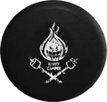 Distressed - Happy Camper Roasted Marshmellow Campfire RV Trailer Travel Jeep Camper Spare Tire Cover J140 35 inch