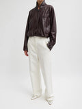 Dobby Cotton Short Barry Jean in Off White
