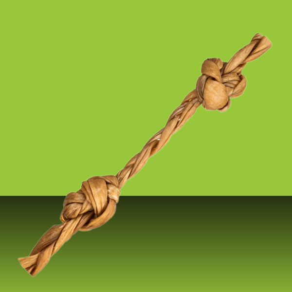 Dogginstix Braided Lamb Collagen Double Knots