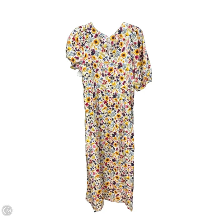 Dress Casual Maxi By Old Navy In Floral Print, Size: L