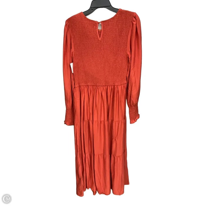 Dress Casual Maxi By Zesica In Orange, Size: L