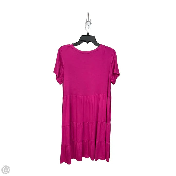 Dress Casual Midi By Apt 9 In Pink, Size: M