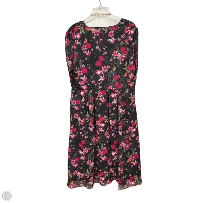 Dress Casual Midi By Ted Baker In Floral Print, Size: L