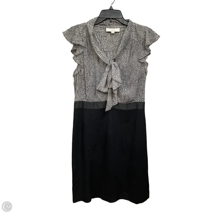 Dress Casual Short By Loft In Black & White, Size: M