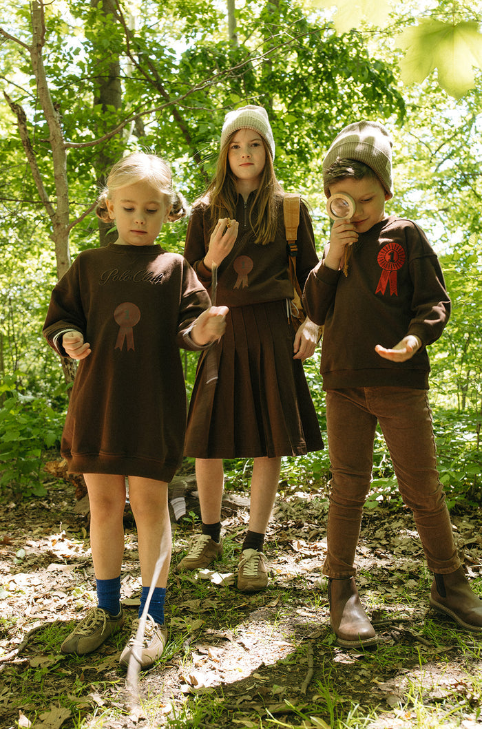 dress polo club sweatshirt style - chocolate